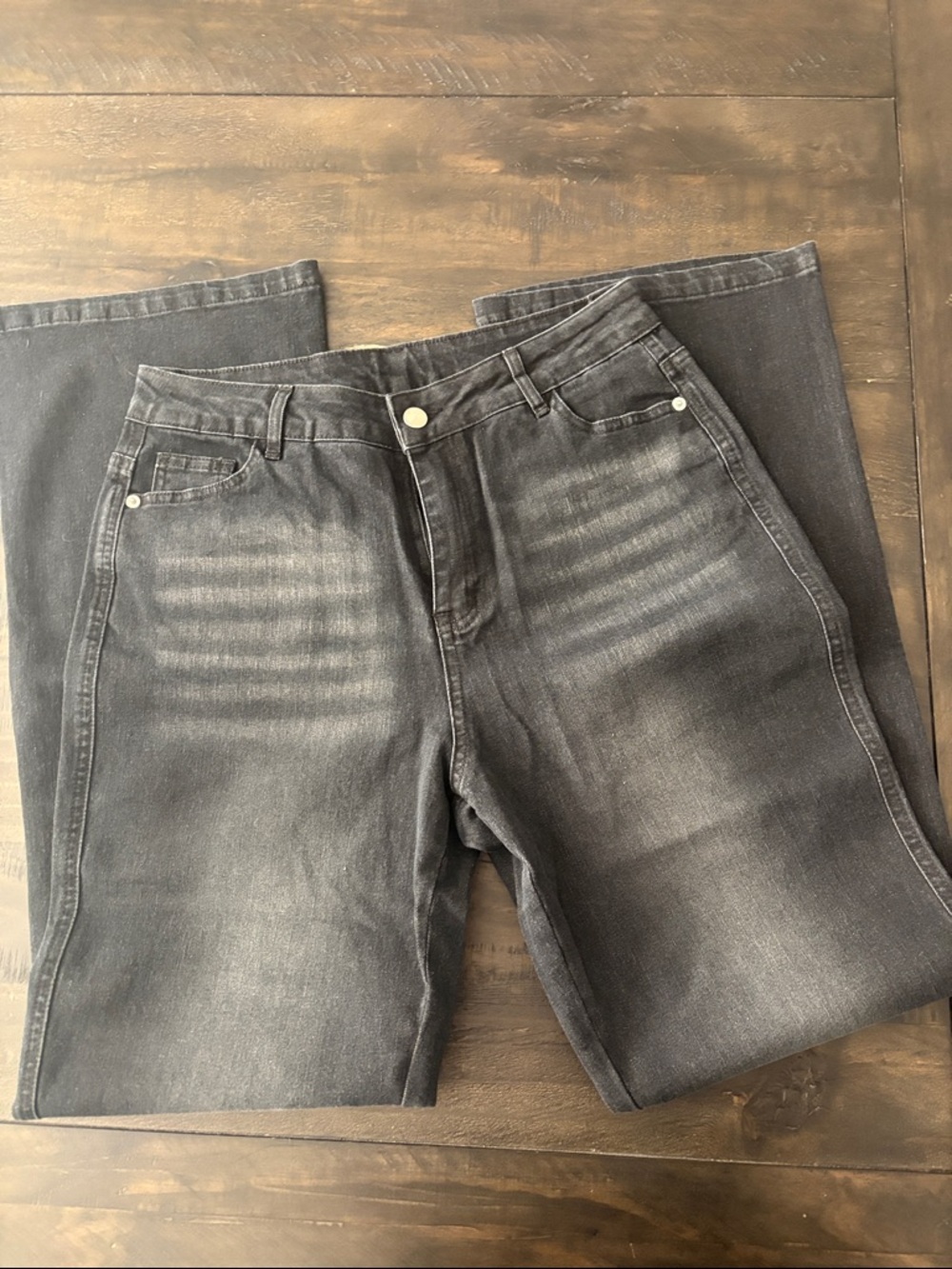Classic Black Denim Jeans women’s polyester spandex cotton size L